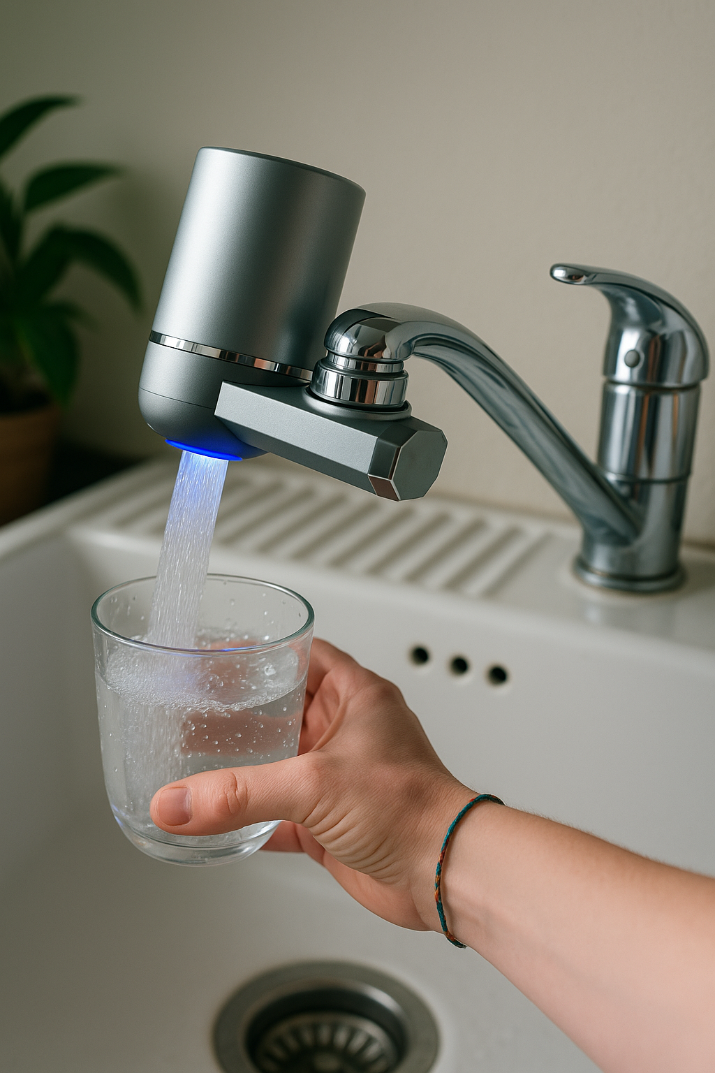 Filtre à eau O'Evea + cartouche filtrante 8 actions