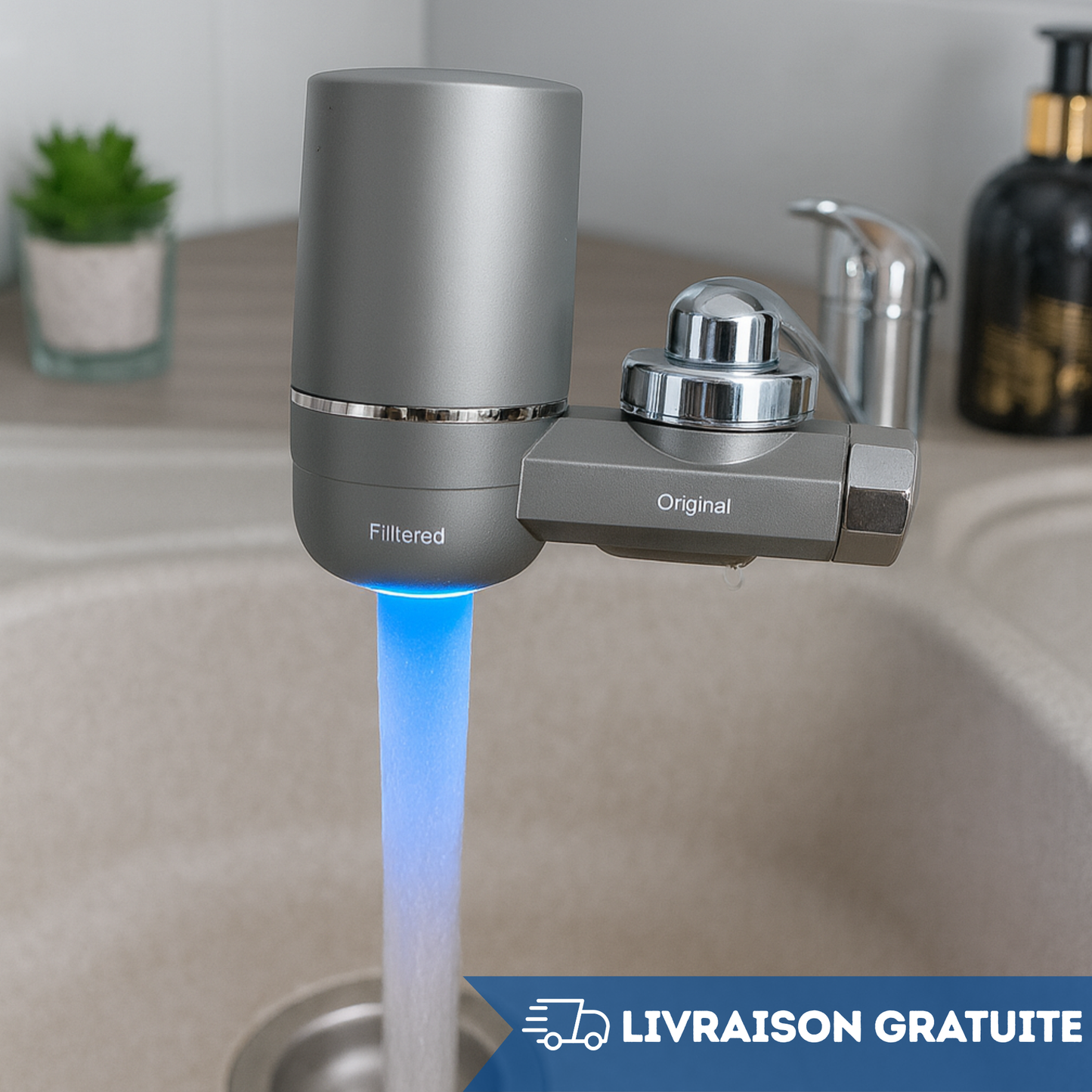 Filtre à eau O'Evea + cartouche filtrante 8 actions - Livraison gratuite